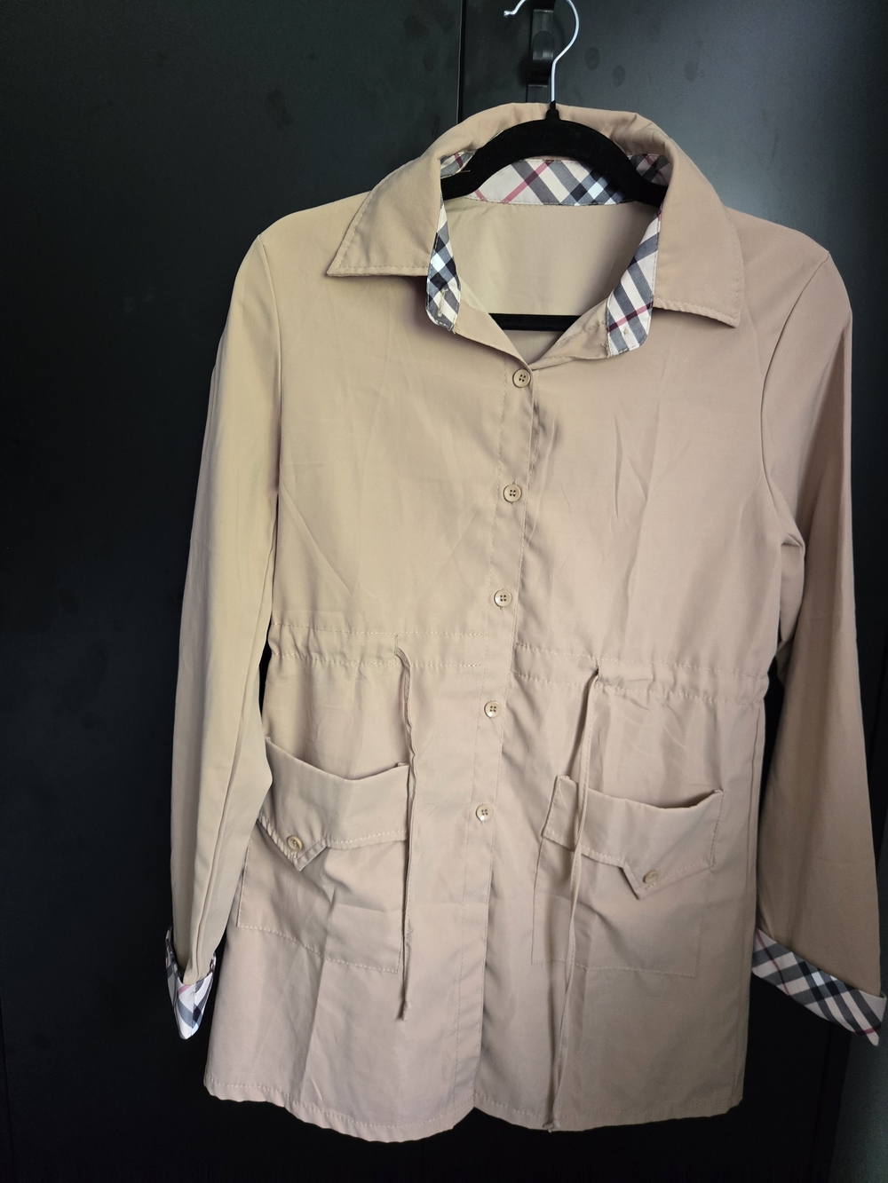 Beige Button Down
